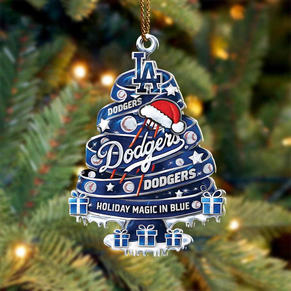 Los Angeles Dodgers 2025 World Series Champions Custom Shape 2-sided Acrylic Ornament – HOATT15151