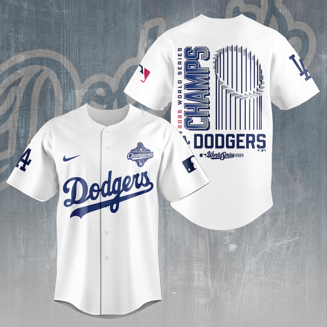 Los Angeles Dodgers 2025 World Series Champions Baseball Jersey – HOATT14286