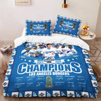 Los Angeles Dodgers 2025 World Series Champions 3-Piece Duvet Bedding Set – HOATT14332