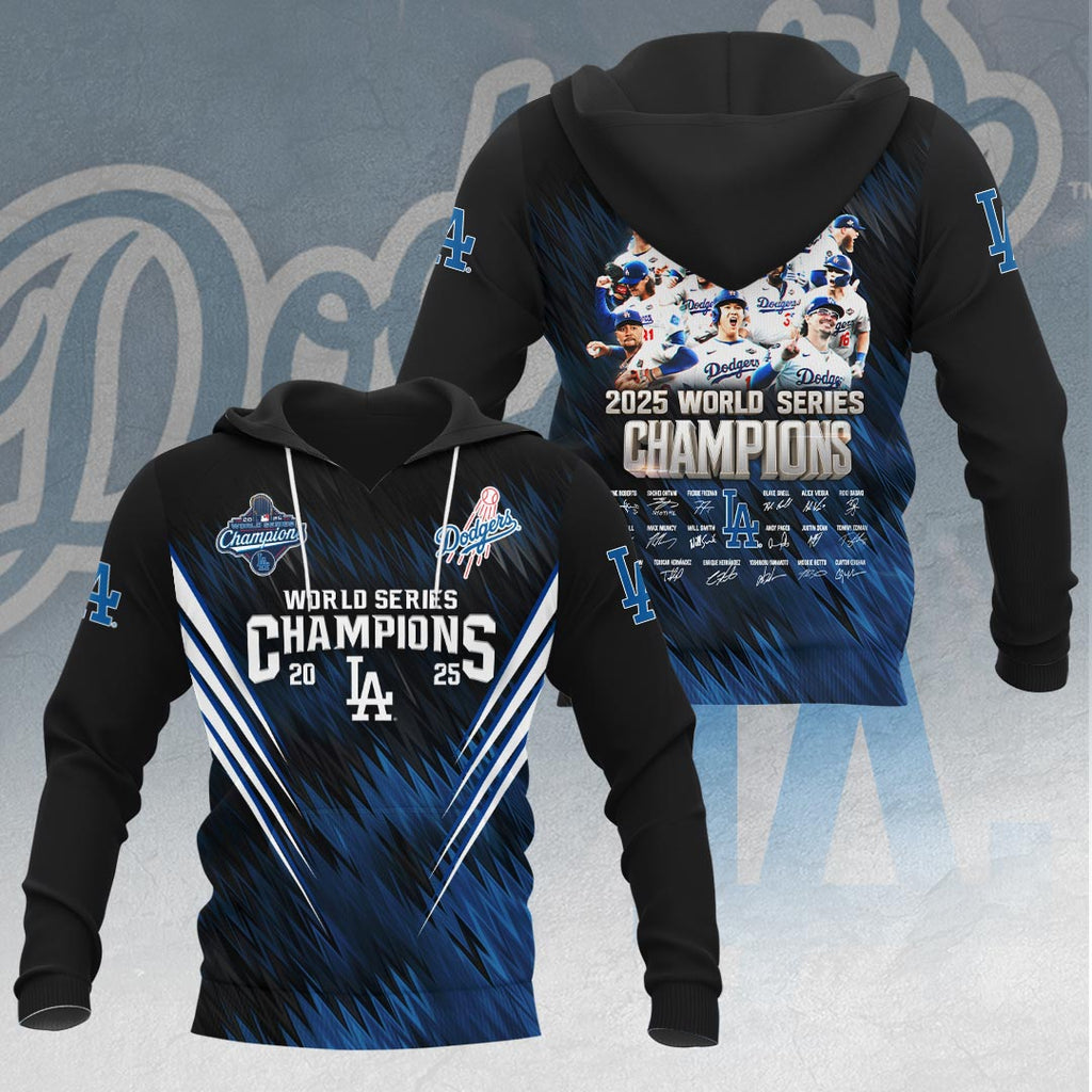 Los Angeles Dodgers 2025 World Series Champions 3D Apparel – HOATT14358