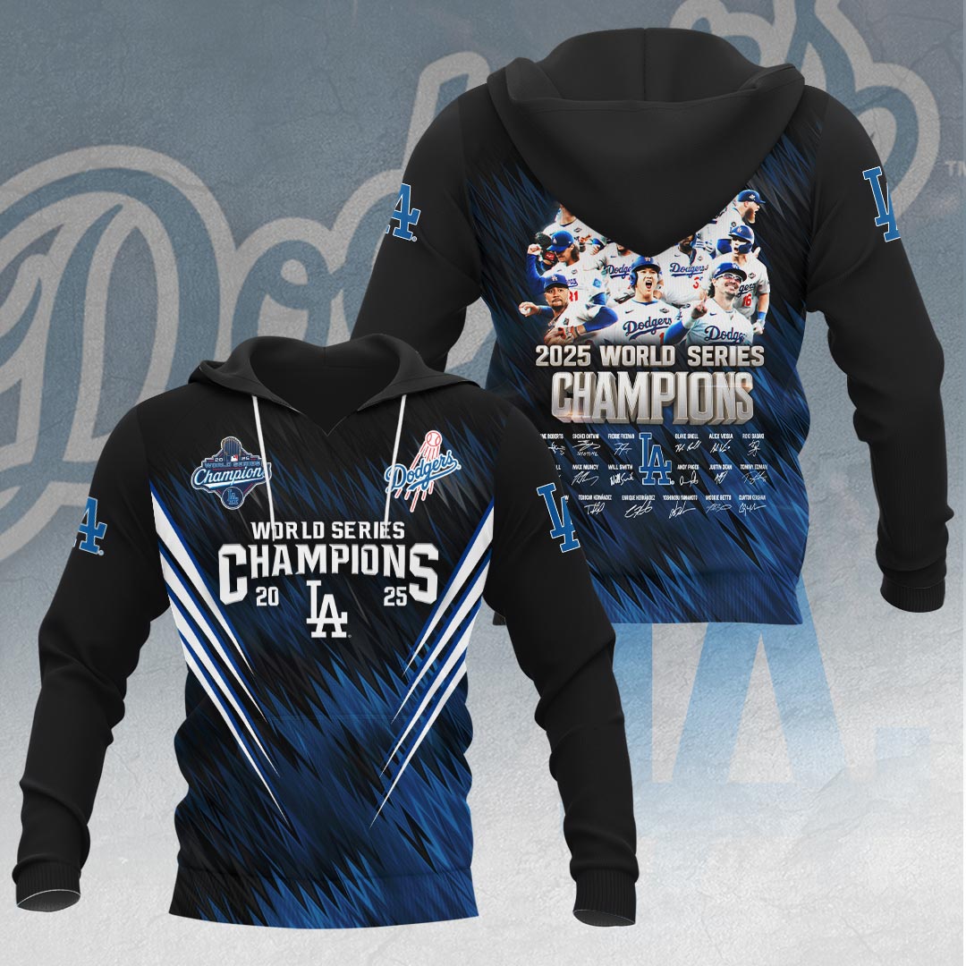 Los Angeles Dodgers 2025 World Series Champions 3D Apparel – HOATT14358