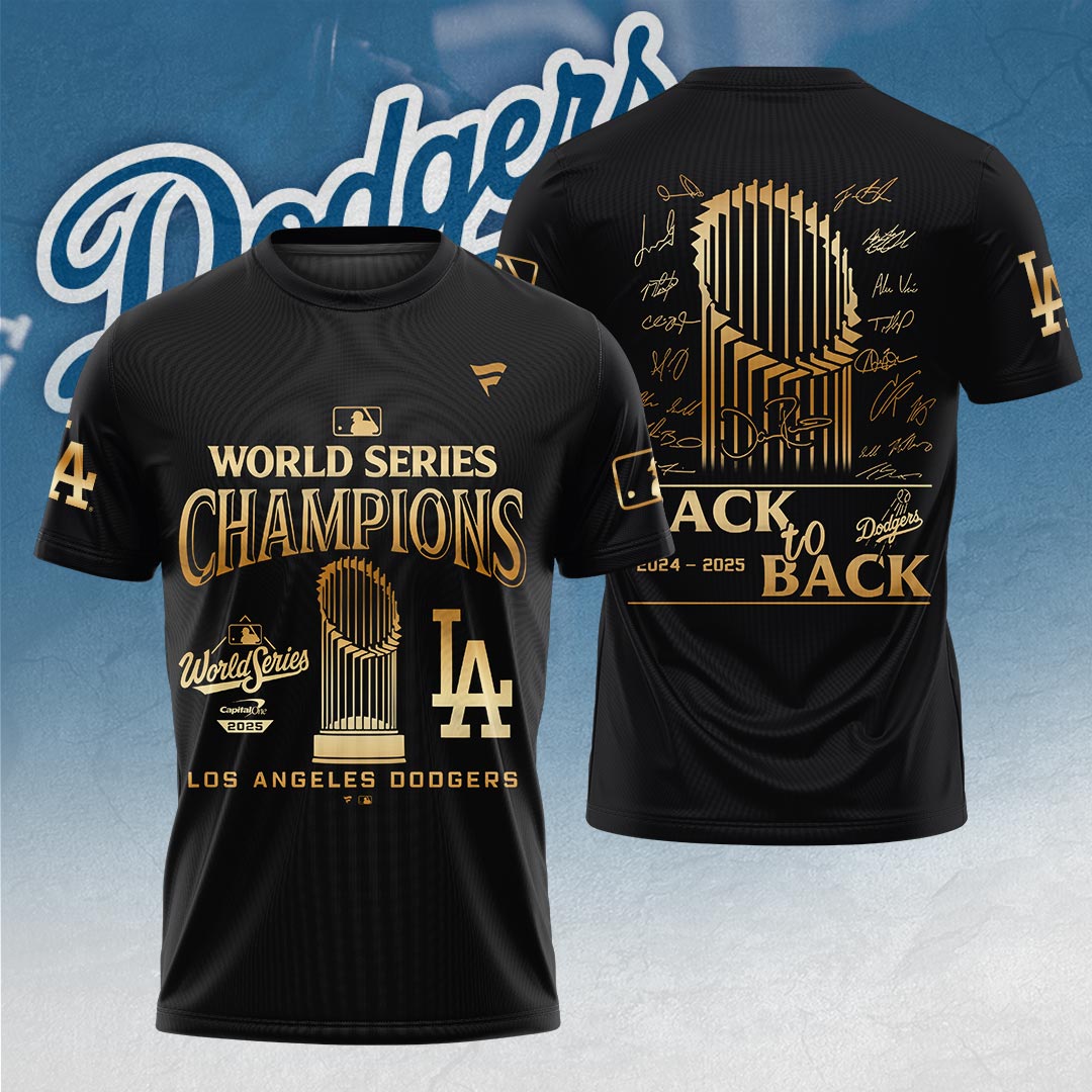 Los Angeles Dodgers 2025 World Series Champions 3D Apparel – HOATT14296