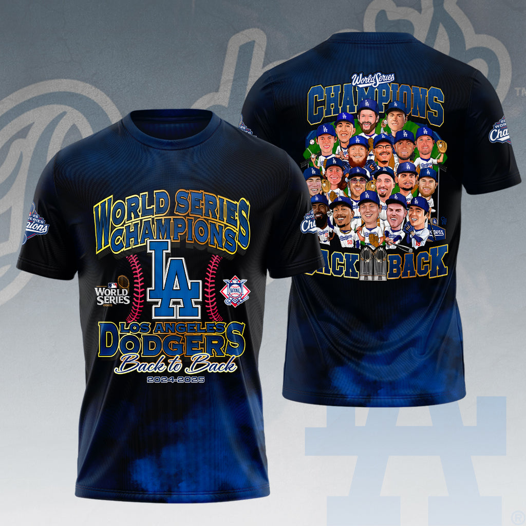 Los Angeles Dodgers 2025 World Series Champions 3D Apparel – HOATT14975