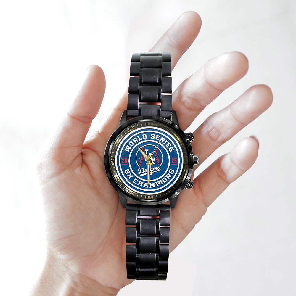 Los Angeles Dodgers World Series 2025 Black Stainless Steel Watch – TANTN18314