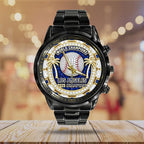 Los Angeles Dodgers World Series 2025 Black Stainless Steel Watch – TANTN19024