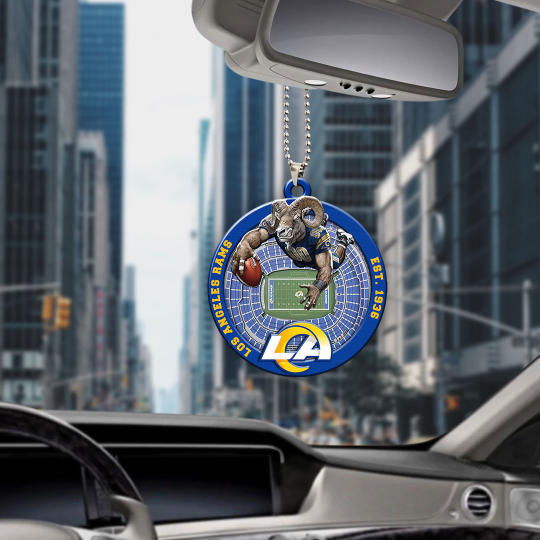Los Angeles Rams Custom shape 2-sided Acrylic Car Ornament – HOATT12599
