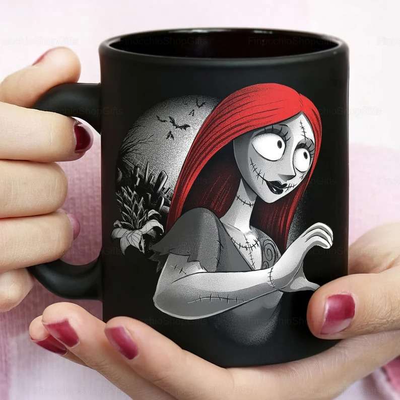 Loveheart Hands Jack Sally Gifts Couple Coffee Mugs