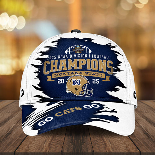 Montana State Bobcats Football 2025 National Champions Classic Cap – MAITM14374