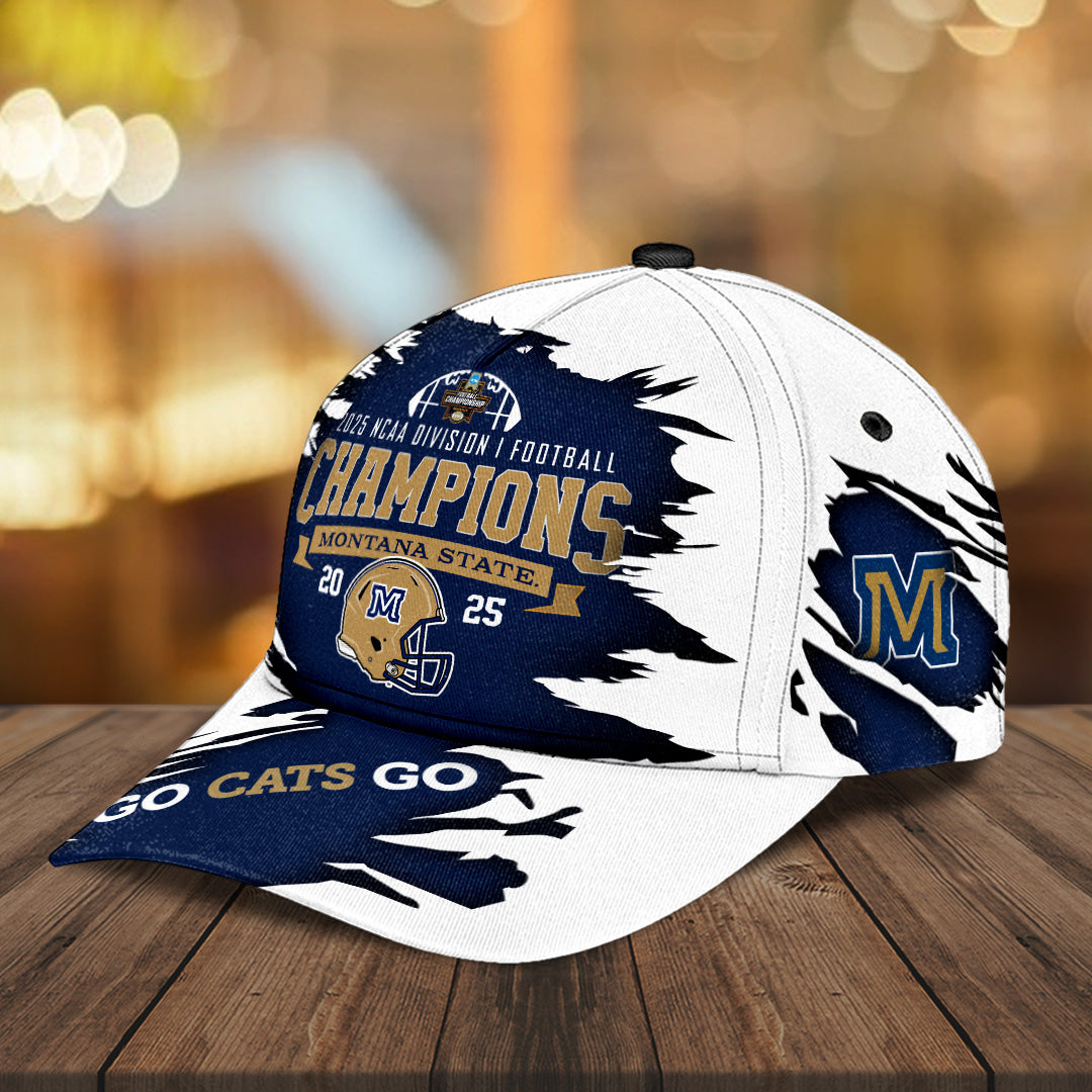 Montana State Bobcats Football 2025 National Champions Classic Cap – MAITM14374