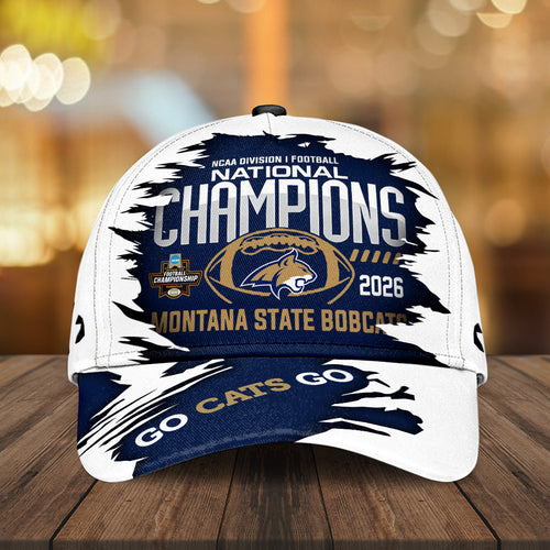 Montana State Bobcats Football 2025 National Champions Classic Cap – MAITM14384