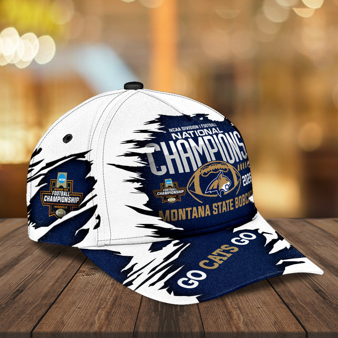 Montana State Bobcats Football 2025 National Champions Classic Cap – MAITM14384