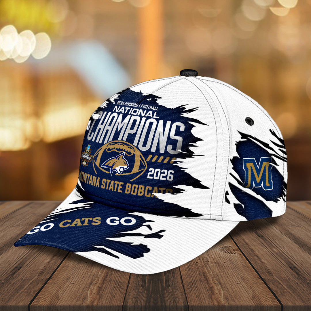 Montana State Bobcats Football 2025 National Champions Classic Cap – MAITM14384