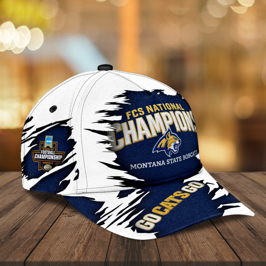 Montana State Bobcats Football 2025 National Champions Classic Cap – MAITM14481