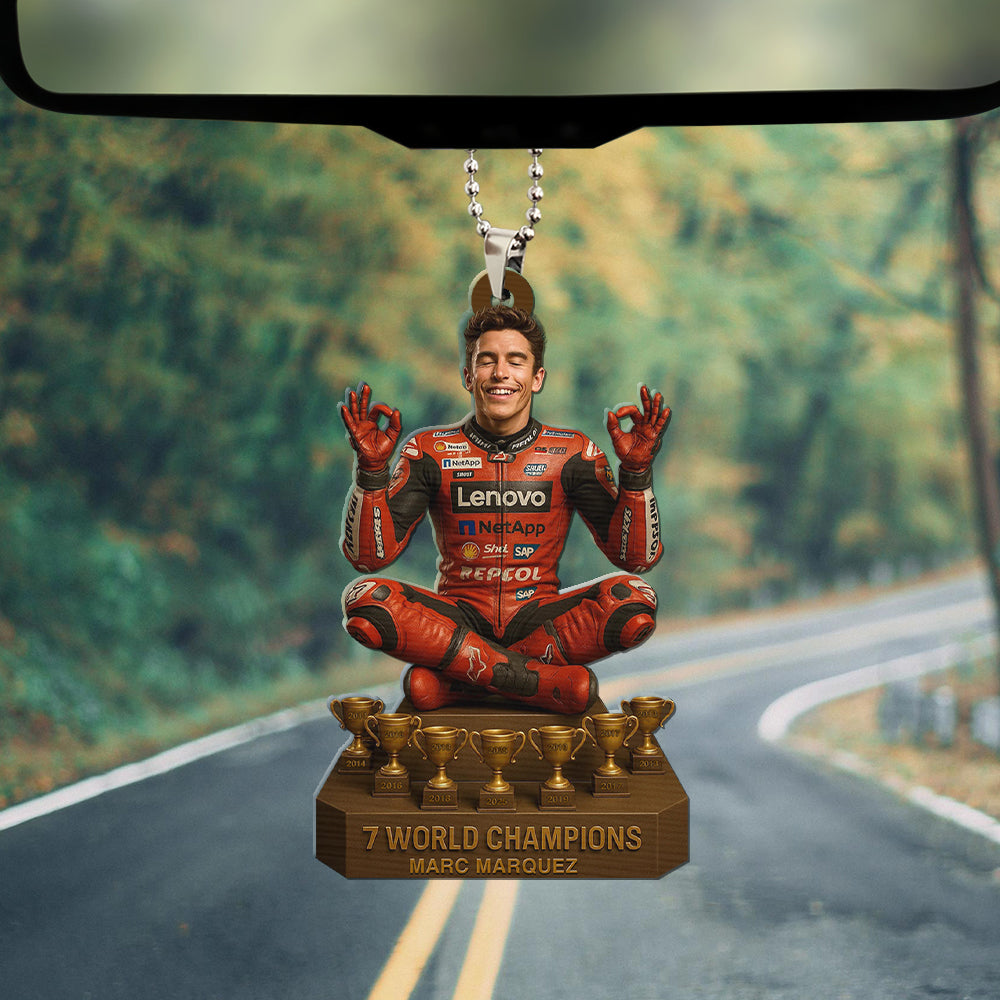 Marc Márquez Custom Shape 1-sided Acrylic Car Ornament – TMTHU1261