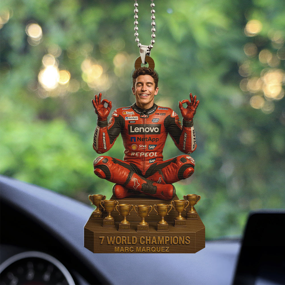 Marc Márquez Custom Shape 1-sided Acrylic Car Ornament – TMTHU1261