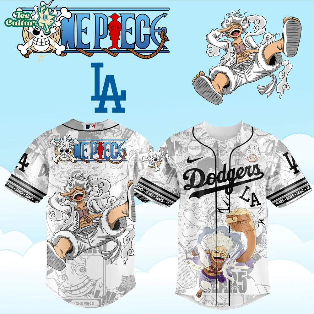 MLB All Teams x One Piece Luffy Anime Baseball Jersey
