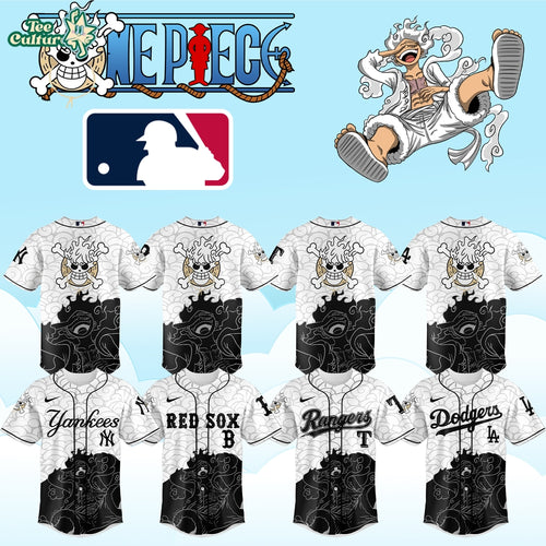 MLB All Teams x One Piece Luffy Anime Baseball Jersey Ver2