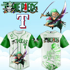 MLB All Teams x One Piece Roronoa Zoro Anime Baseball Jersey