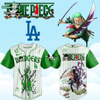 MLB All Teams x One Piece Roronoa Zoro Anime Baseball Jersey Ver2