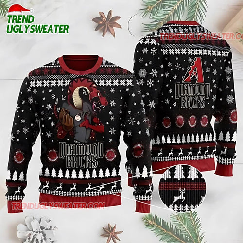 MLB Arizona Diamondbacks Snake Mlb Ugly Christmas Sweater