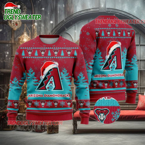 MLB Arizona Diamondbacks Winter Wonderland Ugly Christmas Sweater