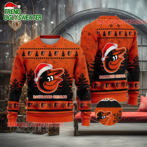 MLB Baltimore Orioles Holiday Cheer Ugly Christmas Sweater