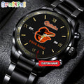 MLB Baltimore Orioles Watch Black Fashion Watch Baseball Game