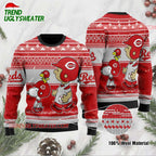 MLB Cincinnati Reds Baby Yoda Baseball Ugly Christmas Sweater