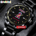 MLB Los Angeles Angels Watch Black Fashion Watch Baseball Game