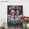 MLB Minnesota Twins All Team Player Signature Wall Art Poster Canvas