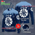 MLB New York Yankees Snow Christmas Custom Ugly Christmas Sweater