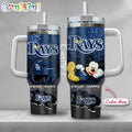 MLB Tampa Bay Rays Tumbler Mickey Mouse Customzed Handle Cup