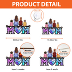 Mother & Children Bond - Personalized Window Hanging Suncatcher Ornament - Gift For Mom, Mama, Mommy, Mother