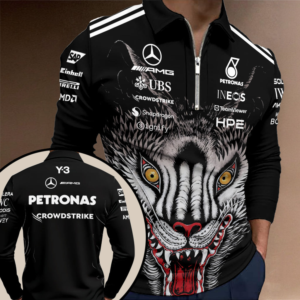 Mercedes AMG Petronas F1 Team x Y-3 Zip Polo Shirt – TANTN23561