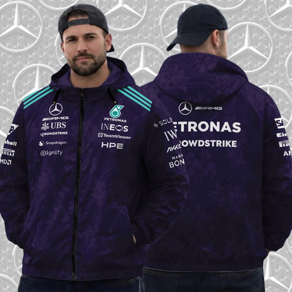 Mercedes AMG Petronas F1 Team Vanda Bloom 2026 3D Windbreaker Jacket – TANTN25245