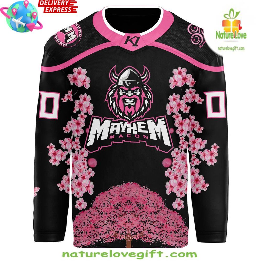 Cherry Blossom Hockey Jersey Macon Mayhem 2026