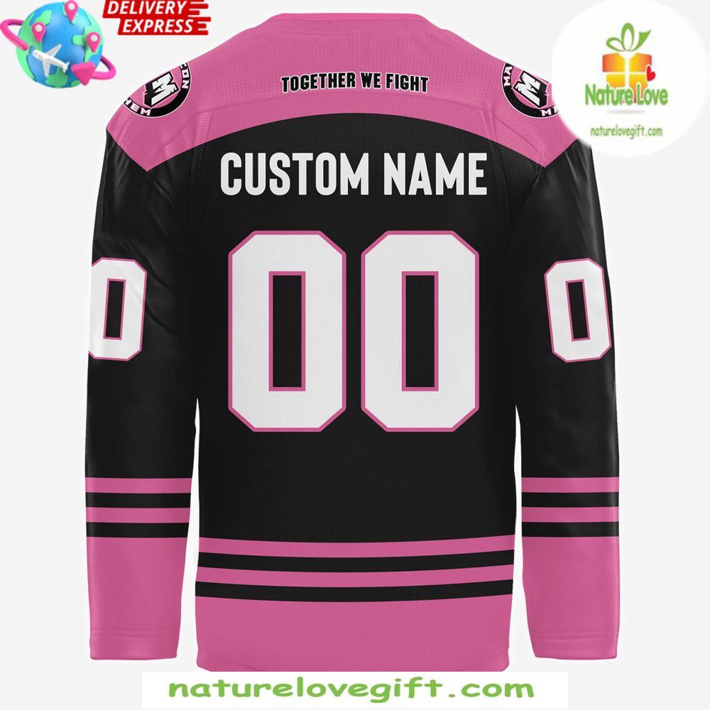 2026 Macon Mayhem Ice Out Cancer Jersey Hockey