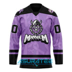 Macon Mayhem x Cancer Night Hockey Jersey 2025