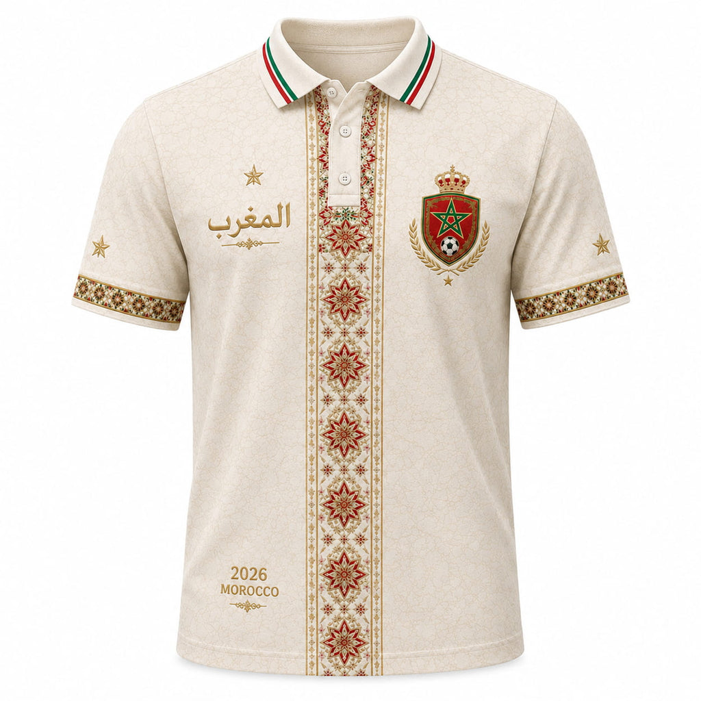 Maillot Maroc World Cup 2026 Football Casual Polo