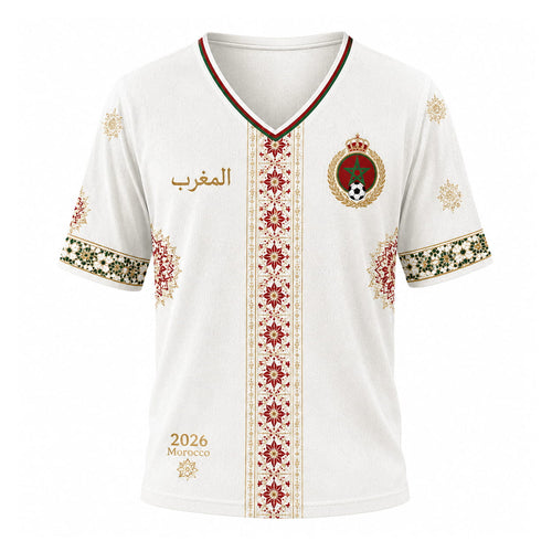 Maillot Maroc World Cup 2026 Long Sleeve Waffle Shirt