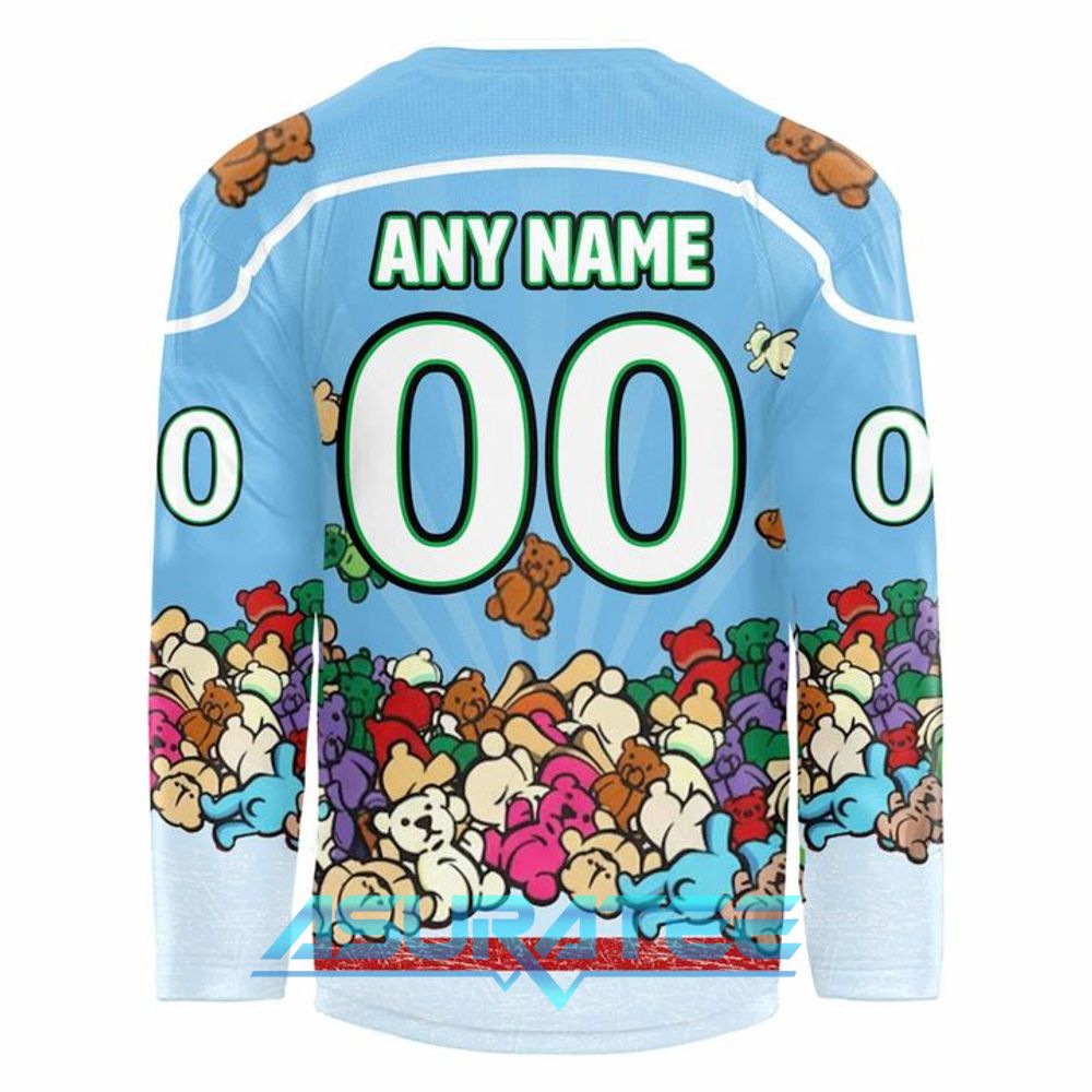 Maine Mariners Our Teddy Bear Toss Special Hockey Jersey