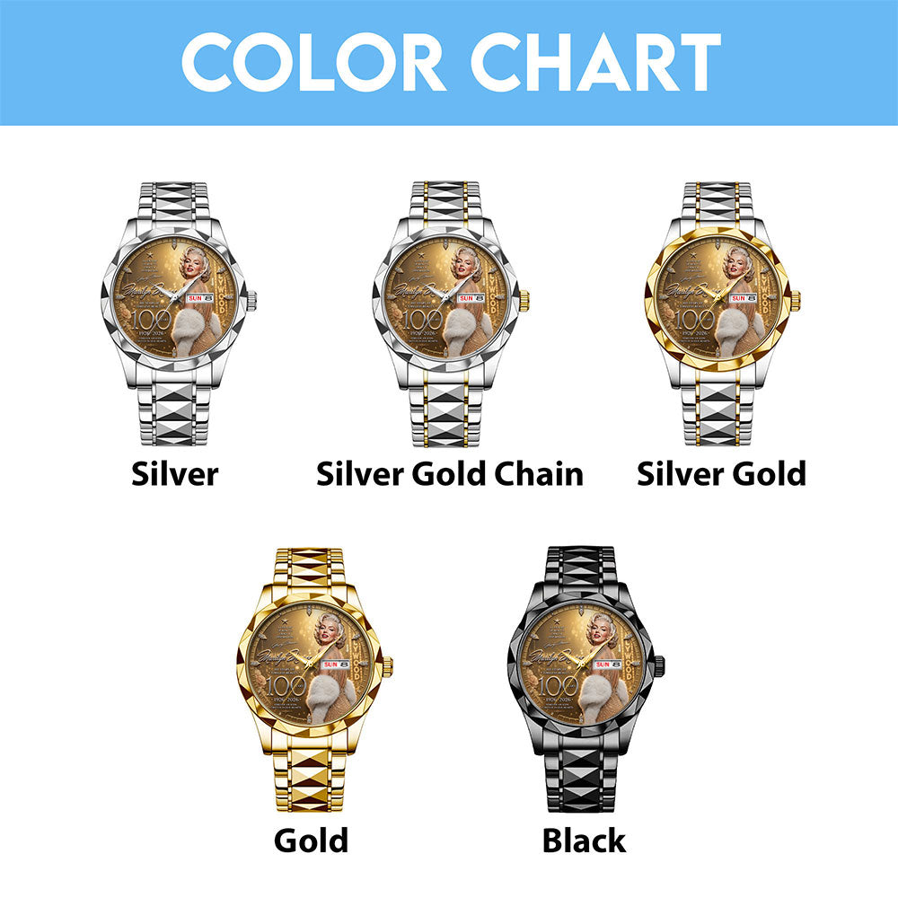 Marilyn Monroe 100th Anniversary Alloy Luxury Quartz Watch - TMTHU7622