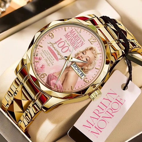 Marilyn Monroe 100th Anniversary Alloy Luxury Quartz Watch - TMTHU7887