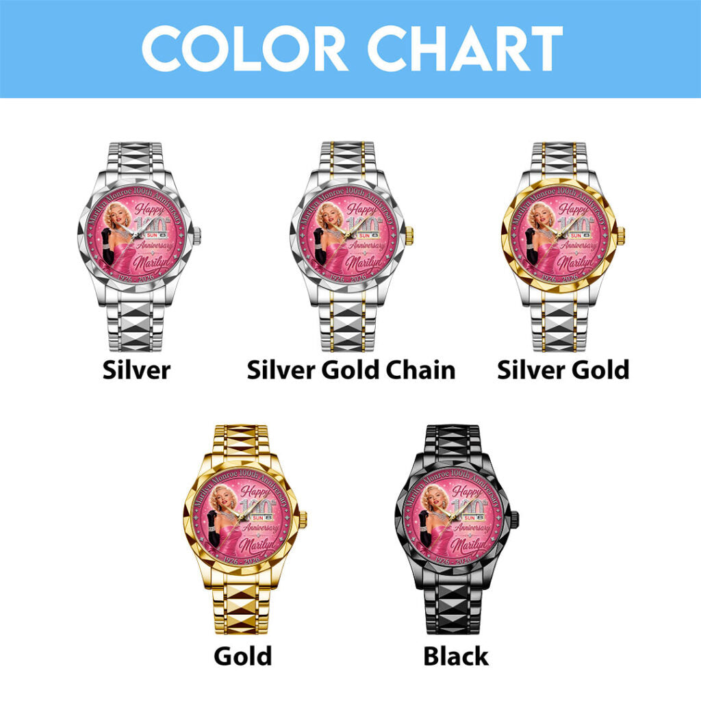 Marilyn Monroe 100th Anniversary Alloy Luxury Quartz Watch - TMTHU7662