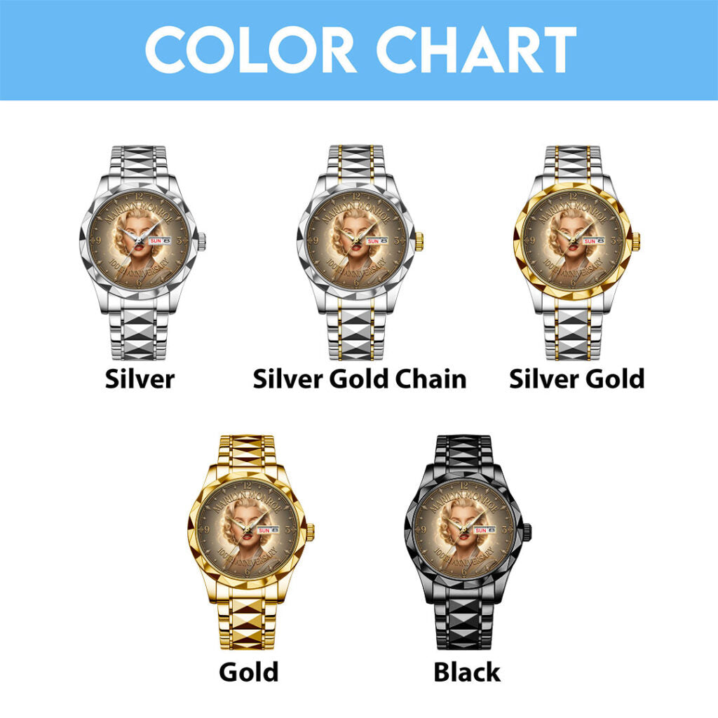 Marilyn Monroe 100th Anniversary Alloy Luxury Quartz Watch - TMTHU7777