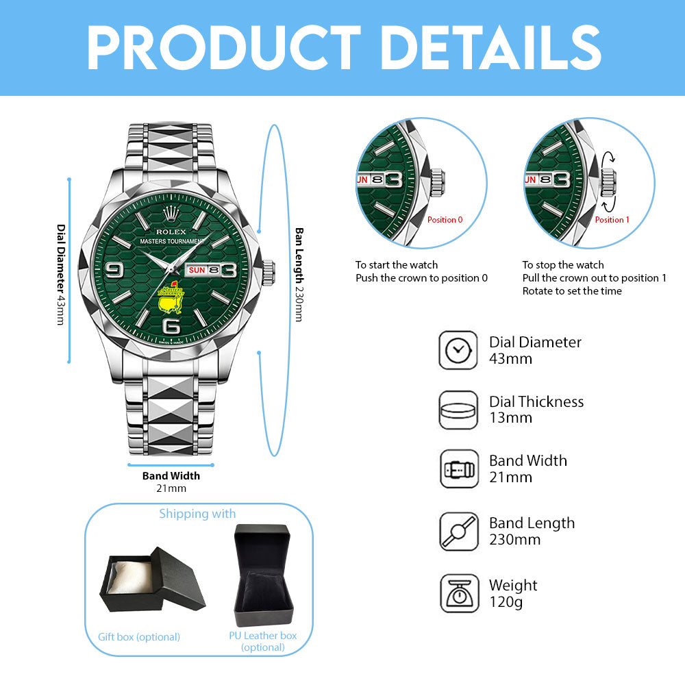 Masters Tournament Alloy Luxury Quartz Watch – TMTHU4398