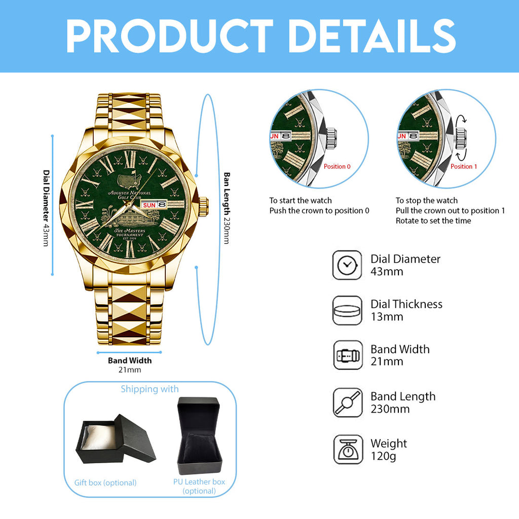 Masters Tournament Alloy Luxury Quartz Watch – TMTHU4921