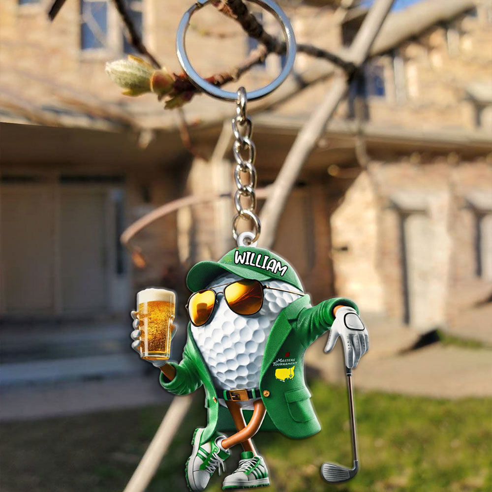 Personalized Masters Tournament Custom Shape 2-sided Keychain – MAITM15092