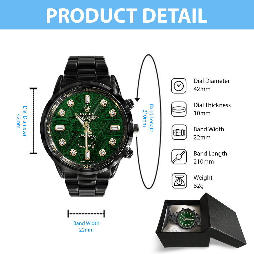 Masters Tournament x Rolex Black Stainless Steel Watch – TMTHU5085
