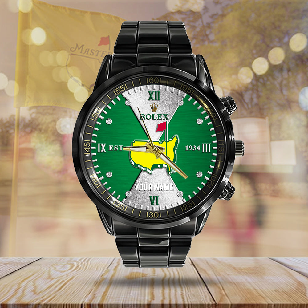 Personalized Masters Tournament x Rolex Black Stainless Steel Watch – MAITM 10535